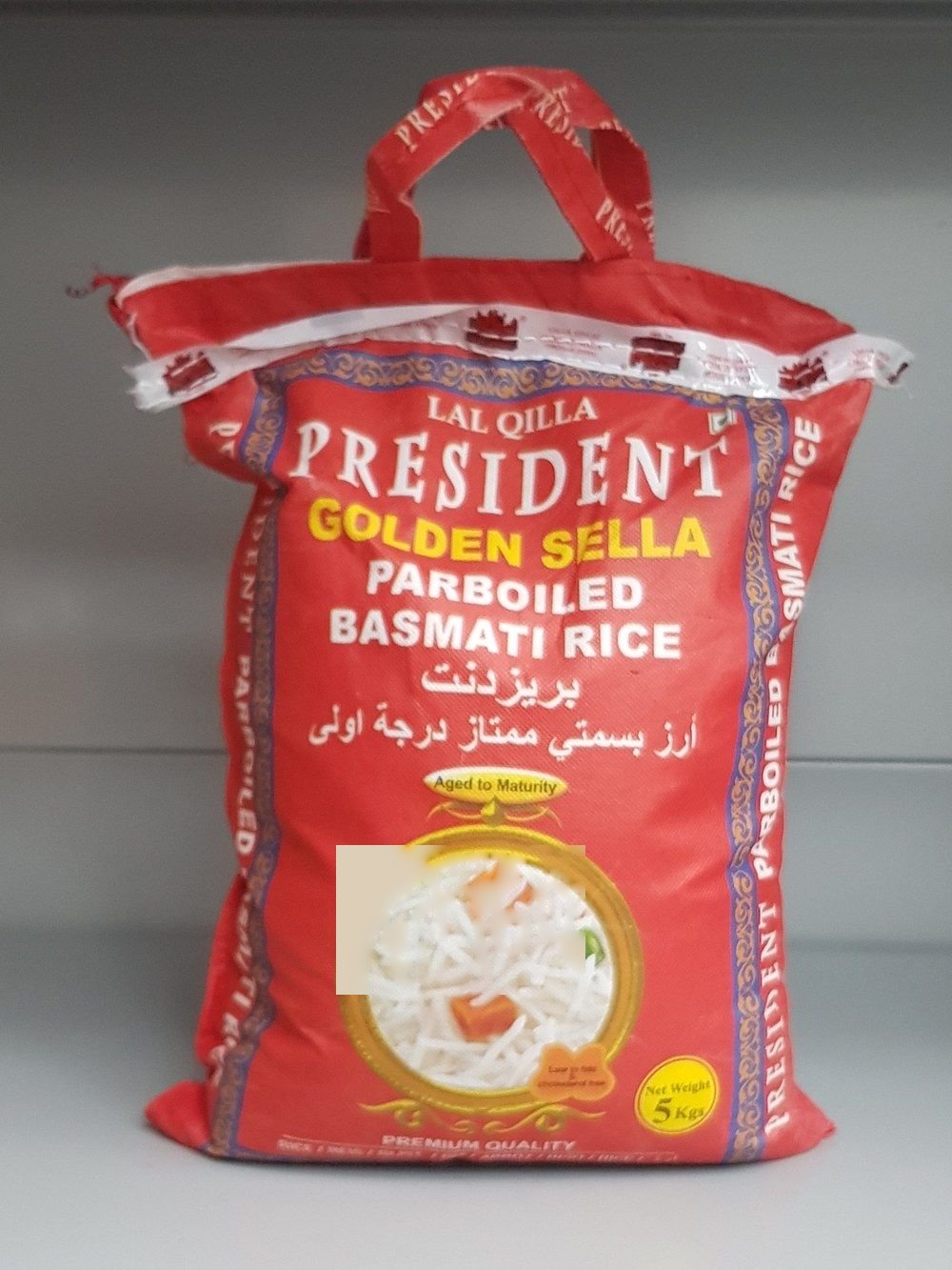 President Golden Sella Parboiled Basmati Rice 5kg