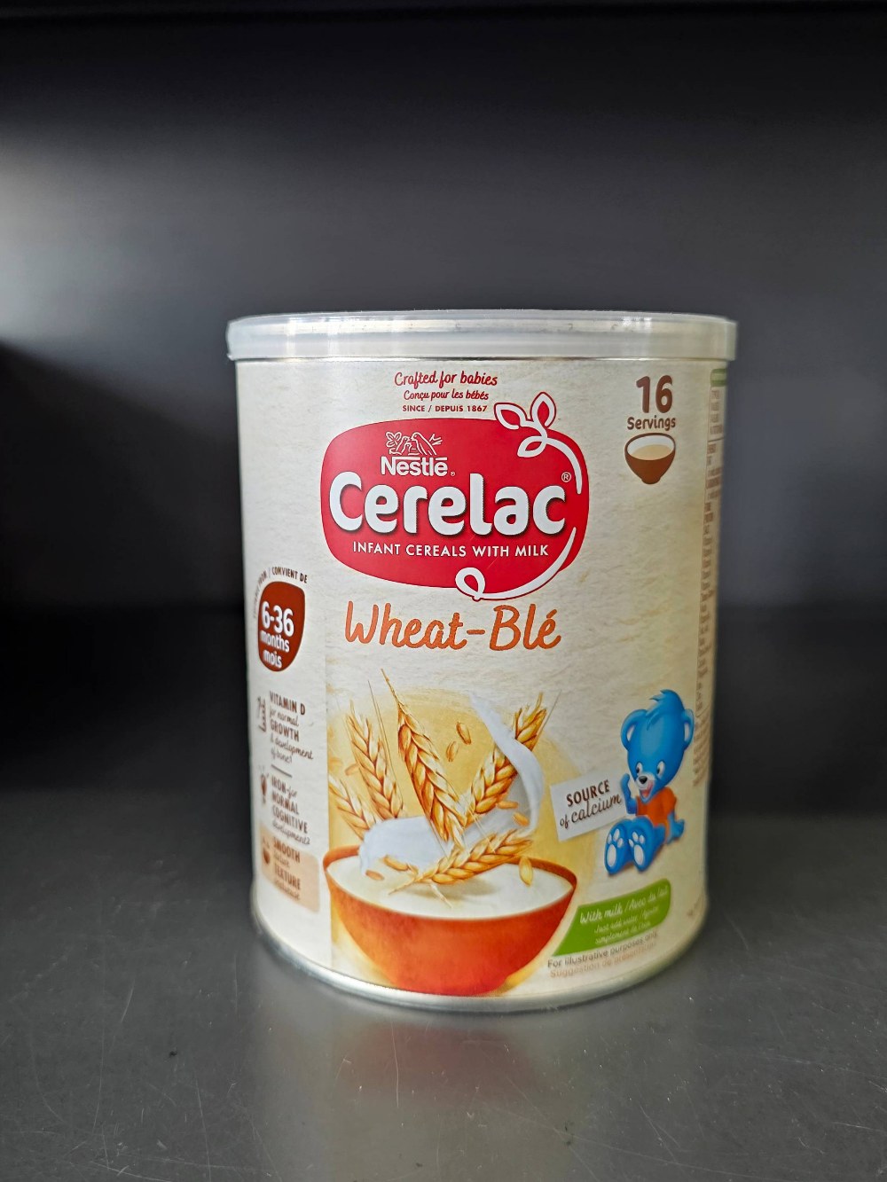 Cerelac Wheat-Weizen Getreide Säugling mit Milch 400g