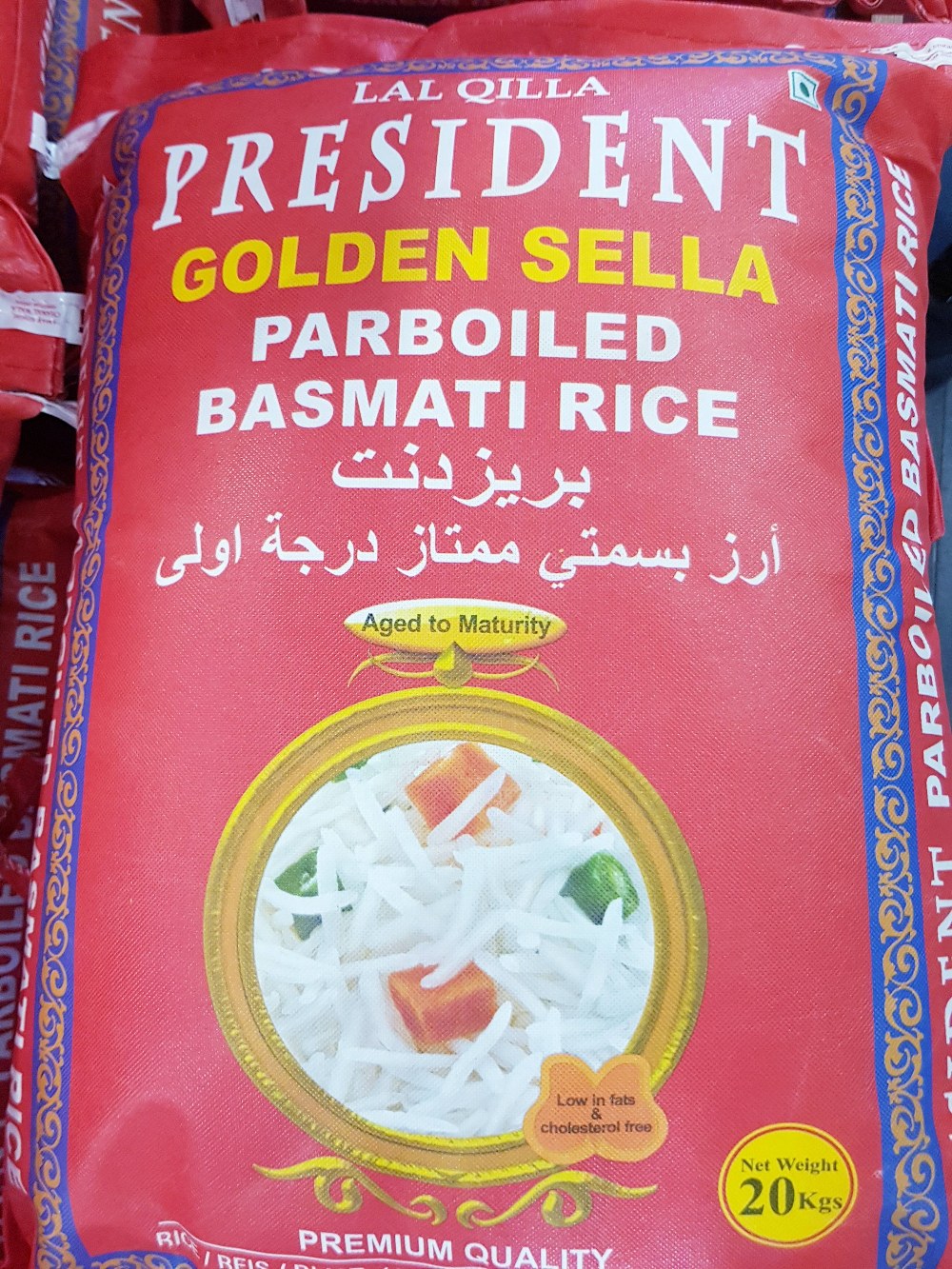 President Golden Sella Basmati Reis Parboiled - Lal Qilla