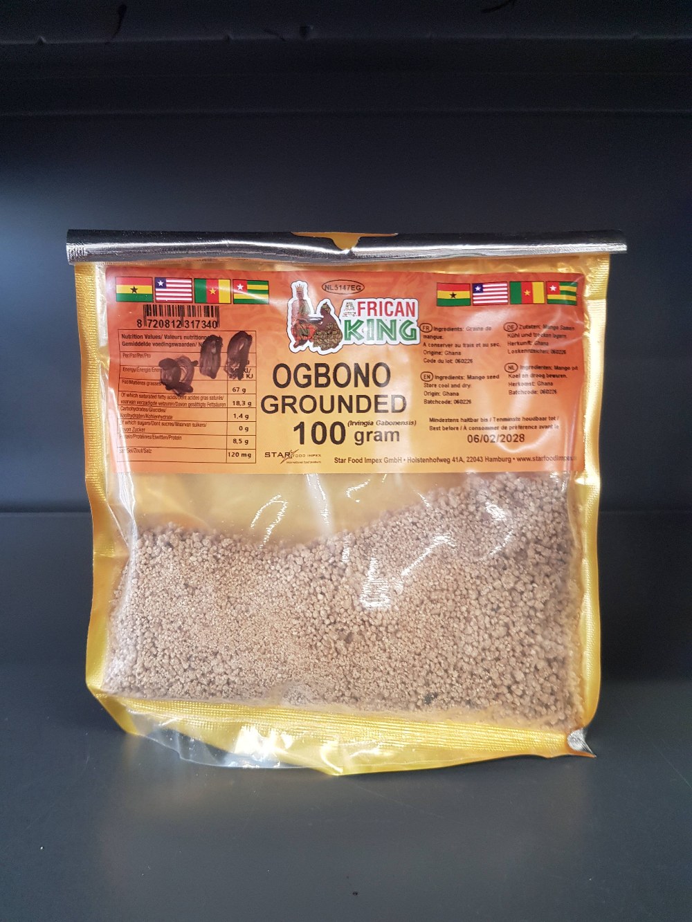 African King Ogbono Gemahlen 100g