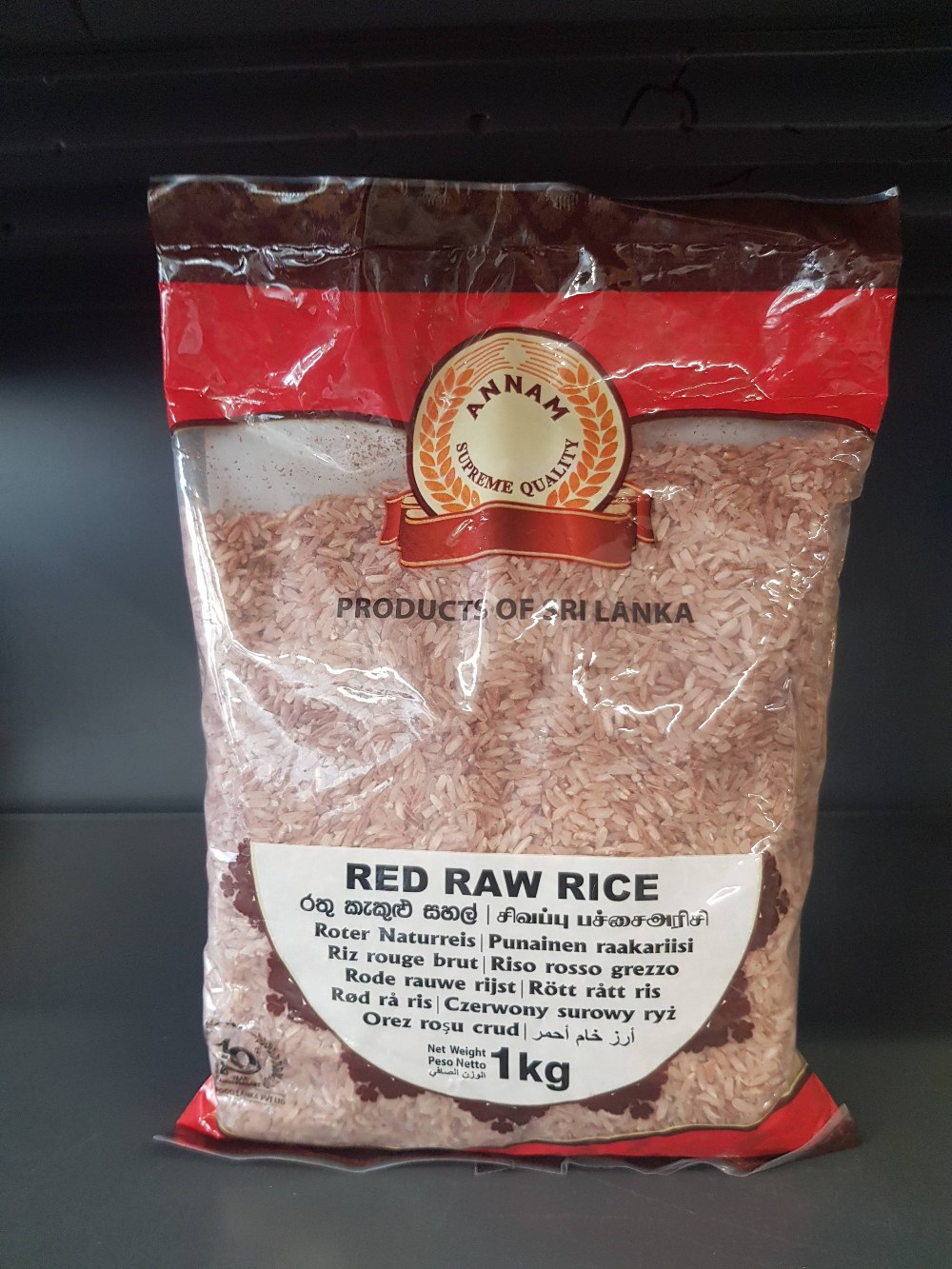 Roter Naturreis Sri Lanka ANNAM 1kg