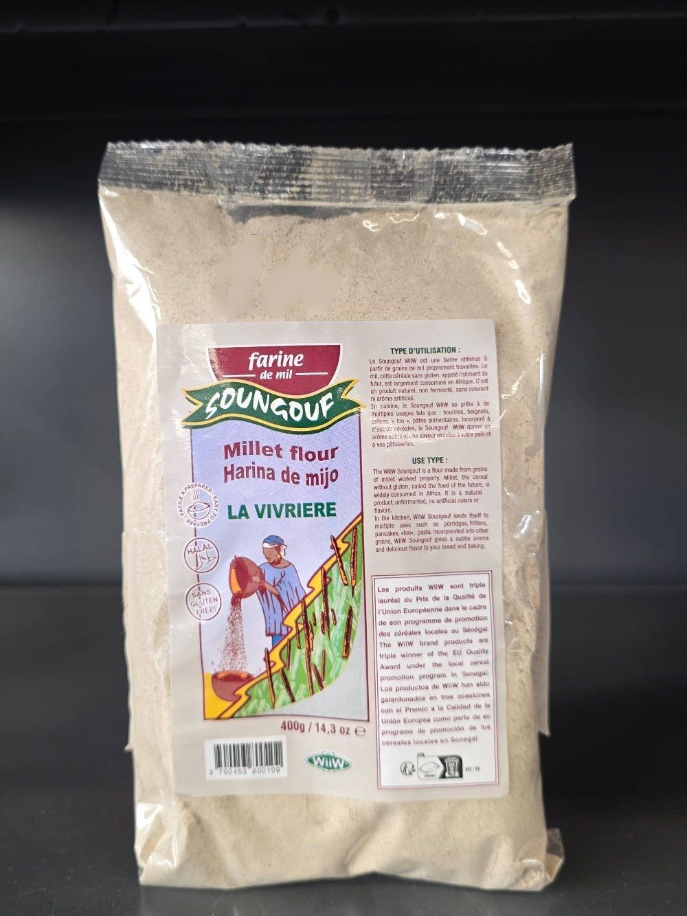 Mehl von Mil Soungoufi La Vivrière 400g