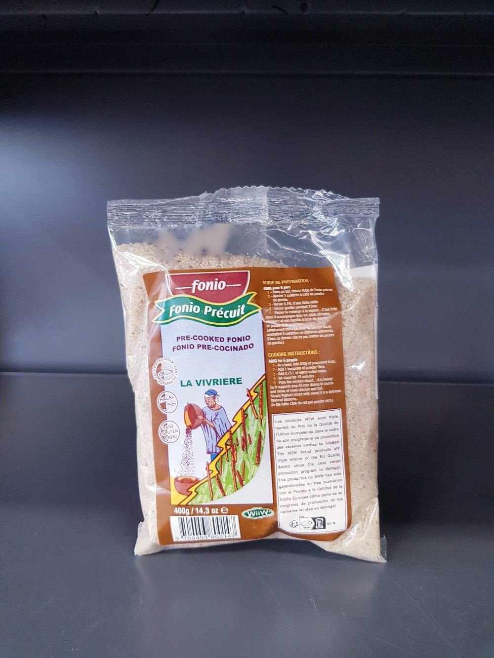 Vorgekochter Fonio La Vivriere 400g