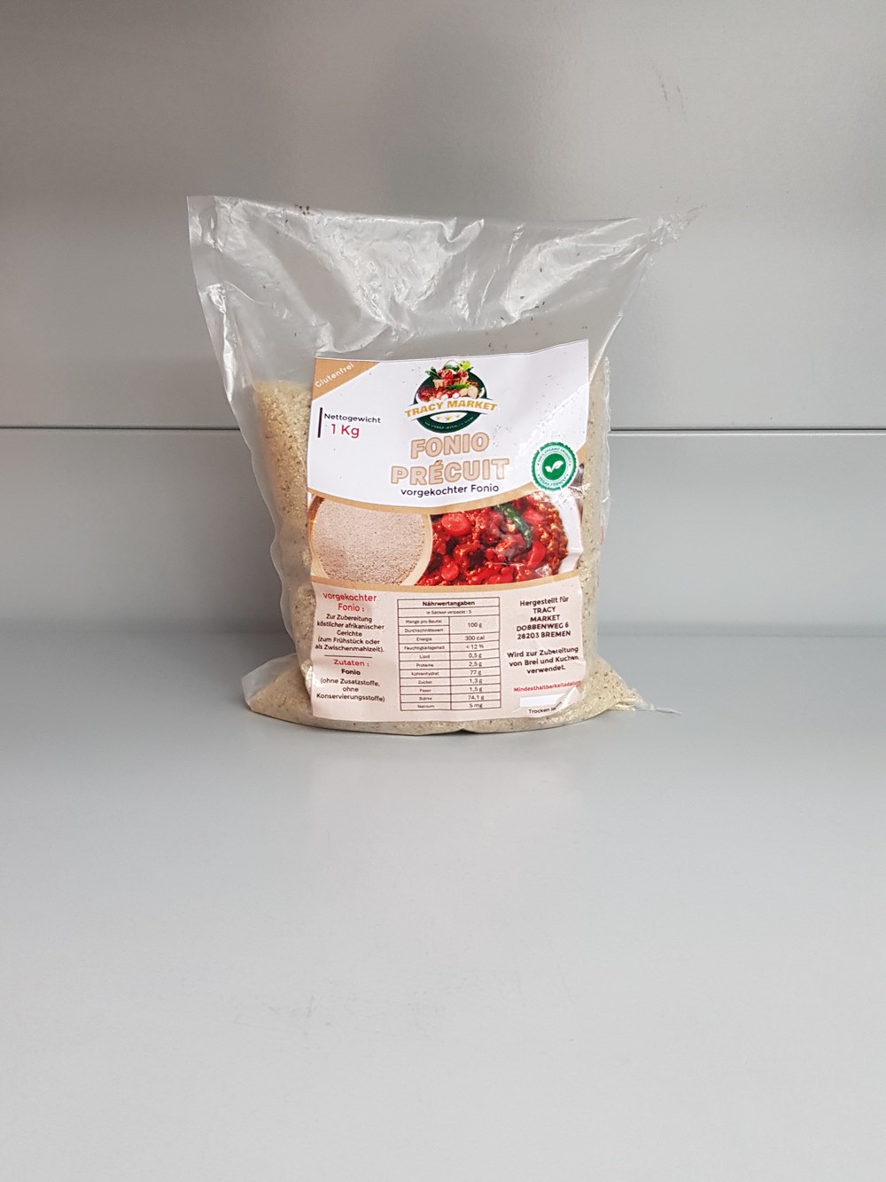 Vorgekochter Fonio 1kg