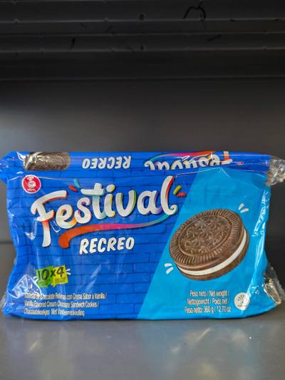 Festival Recreo Kekse Schokolade Sahne Vanille 10x4