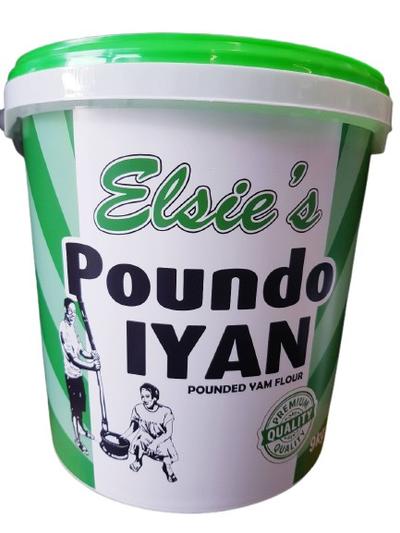 Elsie's Poundo Iyan - Gestampftes Yams-Mehl